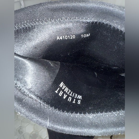 Stuart Weitzman Black Suede Over-the-Knee Boots - Picture 13 of 14